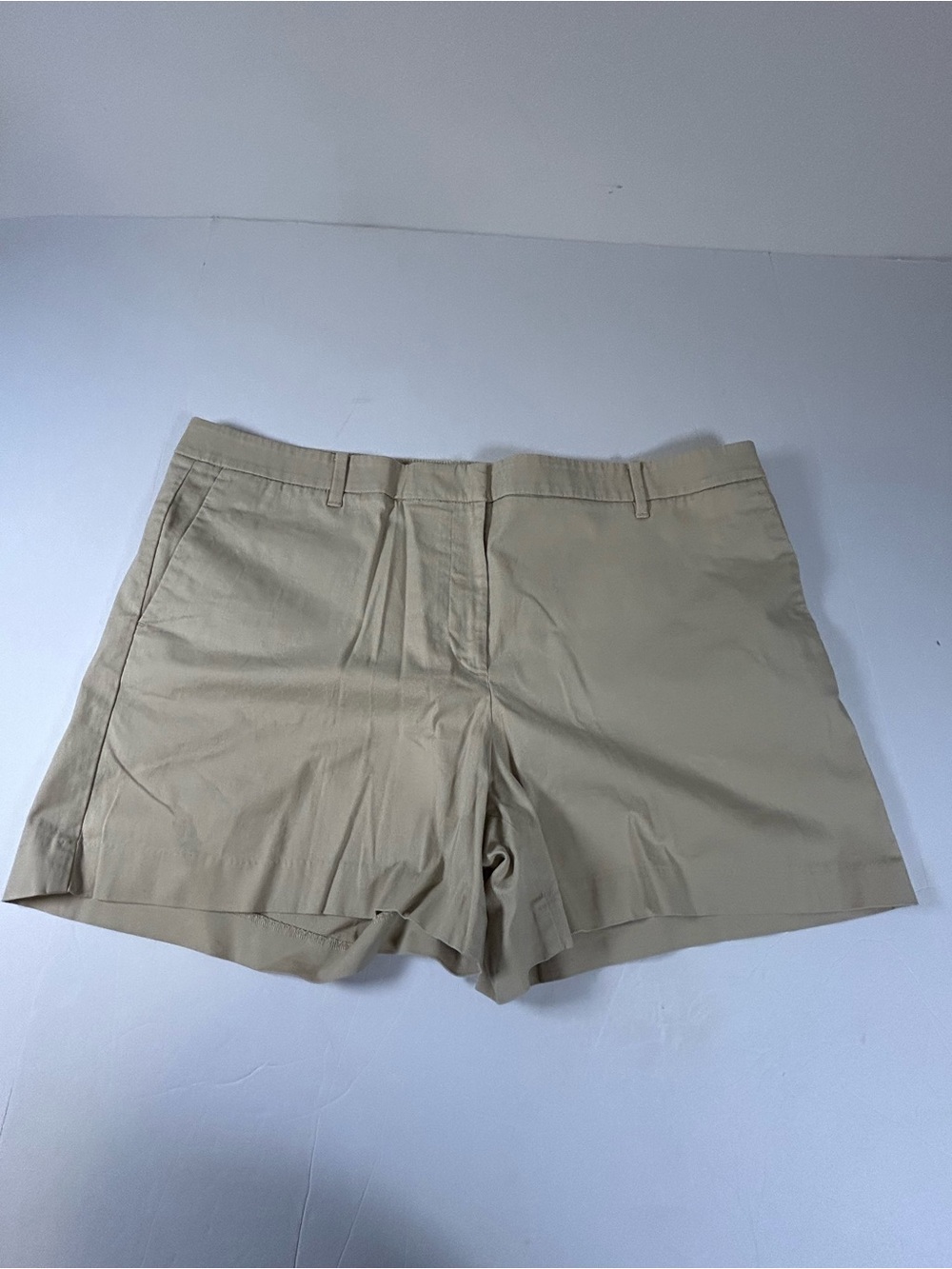 Ann Taylor Khaki Tailored Bermuda Shorts